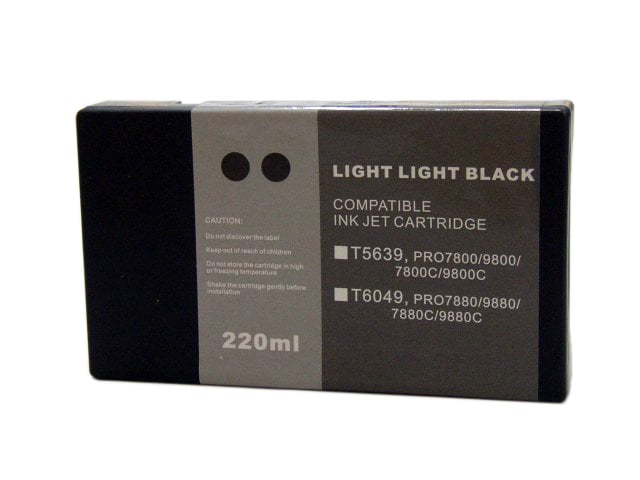 220ml Compatible Cartridge for EPSON Stylus Pro 7880, 9880 LIGHT LIGHT BLACK (T6039)